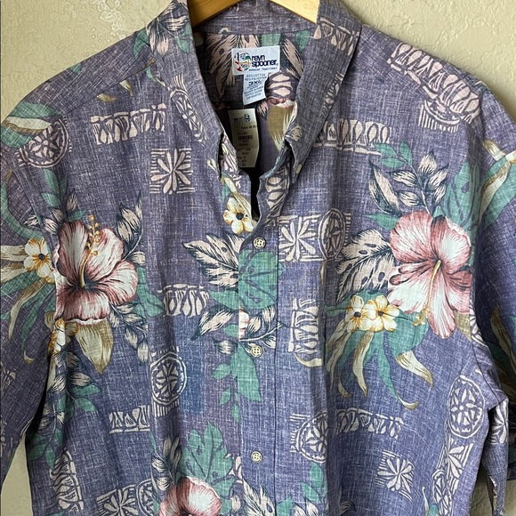 NWT Reyn spooner purple Hawaiian shirt - Picture 3 of 8
